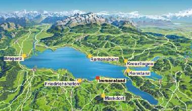 Zentrale Lage von Immenstaad am Bodensee