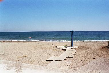 Duschen am Strand