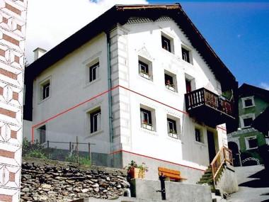 S�dwestansicht - rotes Rechteck: Ferienwohnung