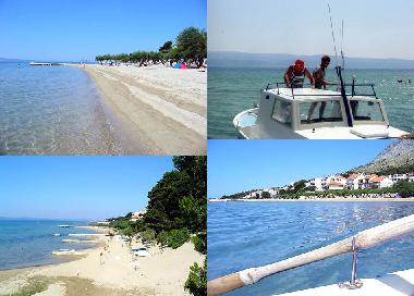 Weitere Sandstr�nde von Duce /  oben im Hintergrund Insel BRAC