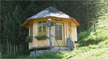 unsere gem�tliche Westernh�tte im Garten