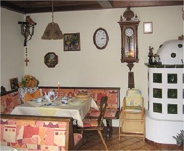 unser gem�licher Aufenthalts- und Fr�hst�cksraum