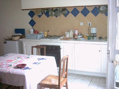 K�che mit Balkon
