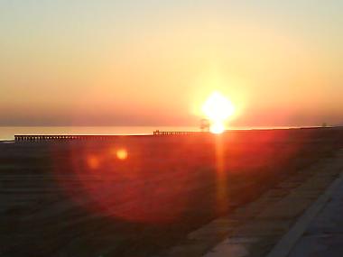 Sonnenuntergang am Strand von Jesolo