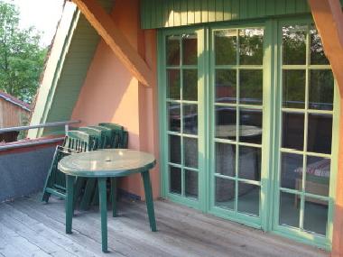Balkon des Ferienhauses