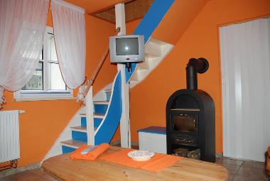 Wohnzimmer mit Kaminofen