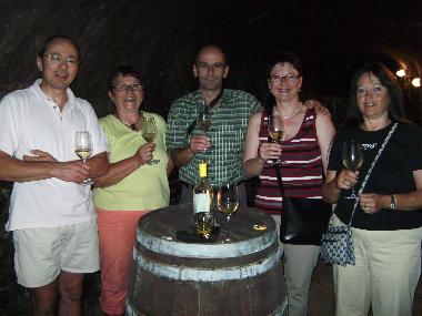 vergn�gte Stunden beim Wein