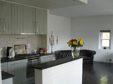 open-planned kitchen