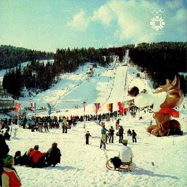 Igman w�hrend der Olympischen Spiele 1984