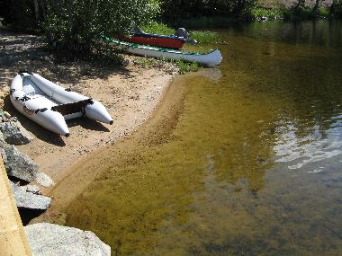 Ein kleinerSandstrand