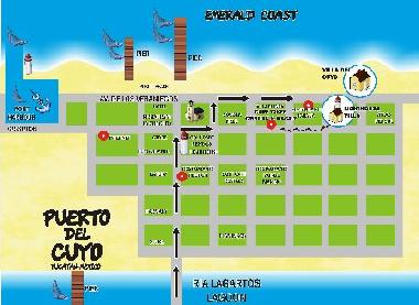 Ferienwohnung in Puerto del Cuyo (Yucatan) oder Ferienwohnung oder Ferienhaus