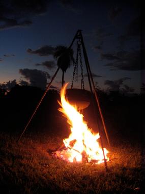 Walpurgisfeuer auf unserem Patio