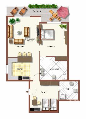 Ferienwohnung in Puerto del Cuyo (Yucatan) oder Ferienwohnung oder Ferienhaus