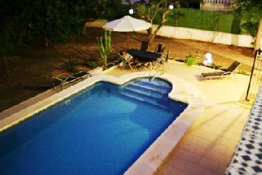 Abendstimmung am Pool