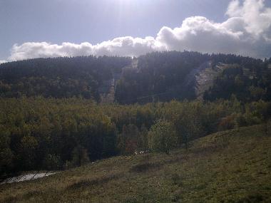 Blick vom Balkon