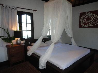 Kingsize Bett im Obergeschoss