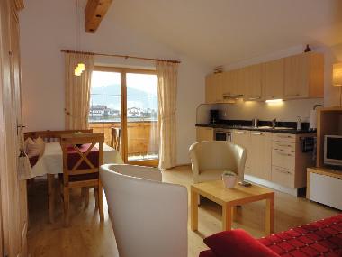 Wohnzimmer Appartement Bichling