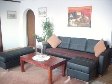 Wohnenzimmer mit Sofa zum Relaxen oder  Schlafen