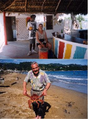 Typische Strandbar und Meeresfr�chte