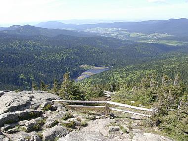 Blick vom Arber auf Kl. Arbersee