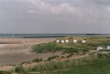 Sandstrand der Nordsee 30 bzw. 40 m vom Haus entfernt