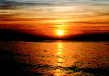 Sonnenuntergang am Strand