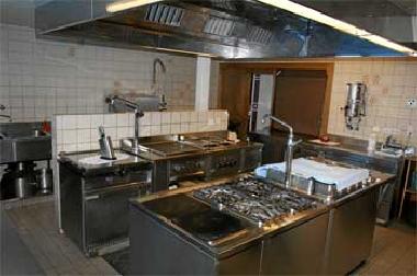 Groe Gastronomiekche mit smtlichen Gerten