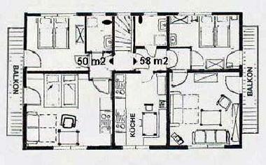 FEWO 1 mit 108m� f�r bis 10 Personen