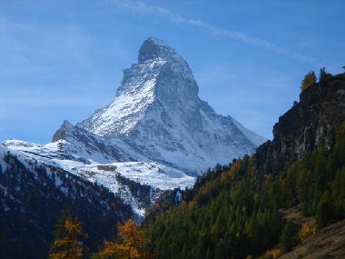 Das Matterhorn ist nicht weit entfernt