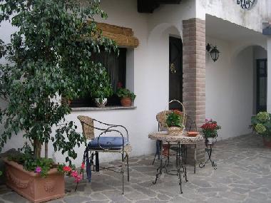 Eingang mit Sitzecke