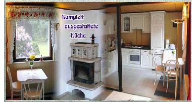 Wohnk�cher der ferienwohnung 1