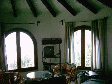 Wohnzimmer 3. Geschoss (Blick direkt �ber die Bucht von Calpe)