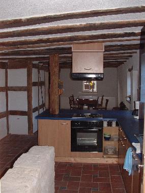 Die K�che und das Esszimmer