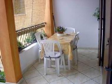 �berdachte Terrasse