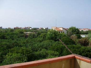 Sicht vom Balkon, K�che
