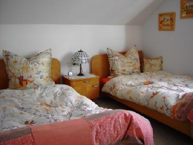 Der Blick ins Schlafzimmer