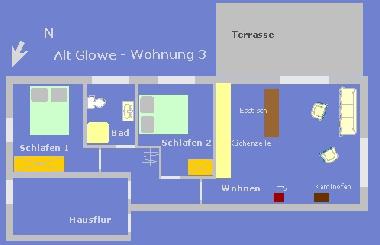 Ferienwohnung in Glowe auf Rgen (Ostsee-Inseln) oder Ferienwohnung oder Ferienhaus