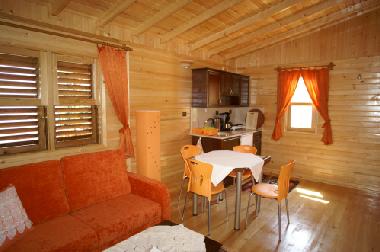 Wohnbereich und K�che Fewo C