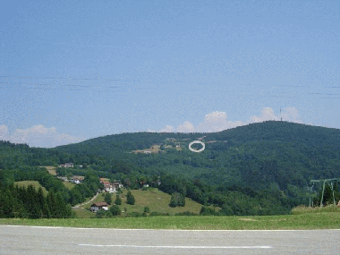 Lage des Sonnenwaldhauses (markiert)