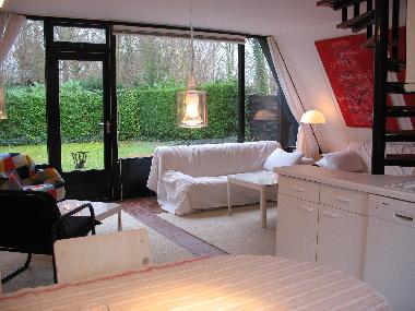 A-Haus Ferienhaus Zeeland www.A-haus.nl , Wohnzimmer und K�che