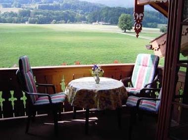 Ausblick vom Balkon