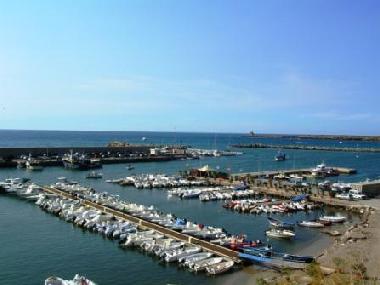 der Fischereihafen von Terrasini