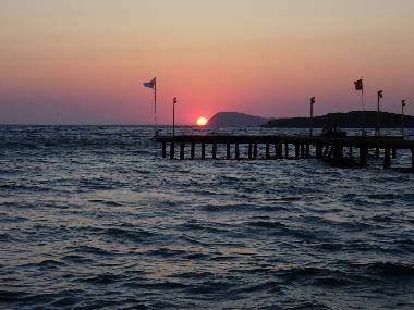 Wundersch�ne Sonnenuntergang am Strand