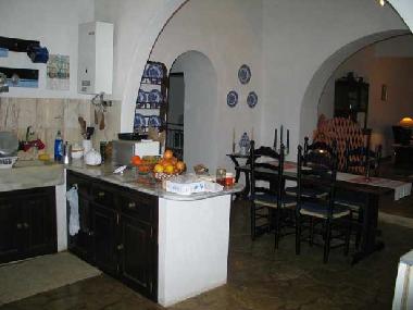 K�che, Essdiele und Wohnraum - eine integrierte Einheit