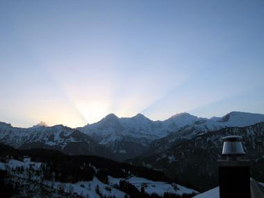 Sonnenaufgang Eiger Moench Jungfrau