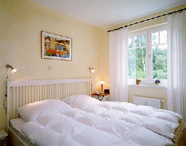 Blick ins Schlafzimmer