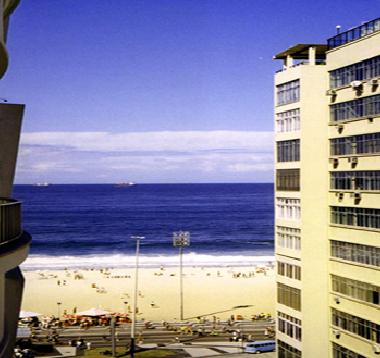 Fensterblick zum Strand