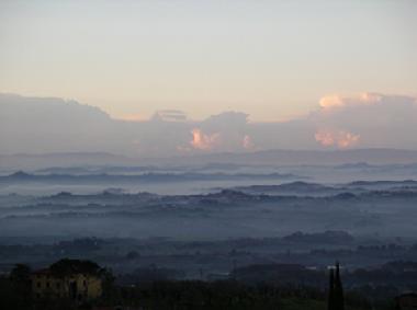 Panoramablick von der Terasse+dem Garten