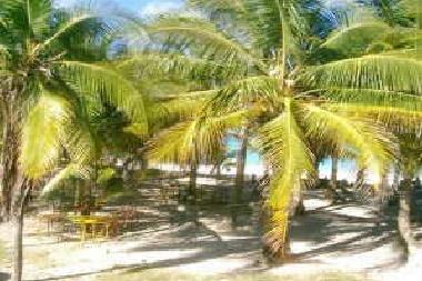 Blick vom Apartment auf den Strand und das Meer