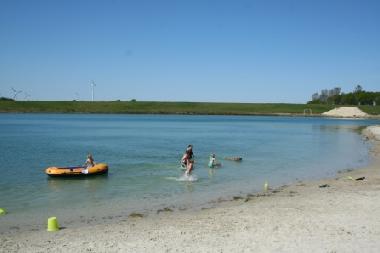 Unseren Badesee mit Sandstrand